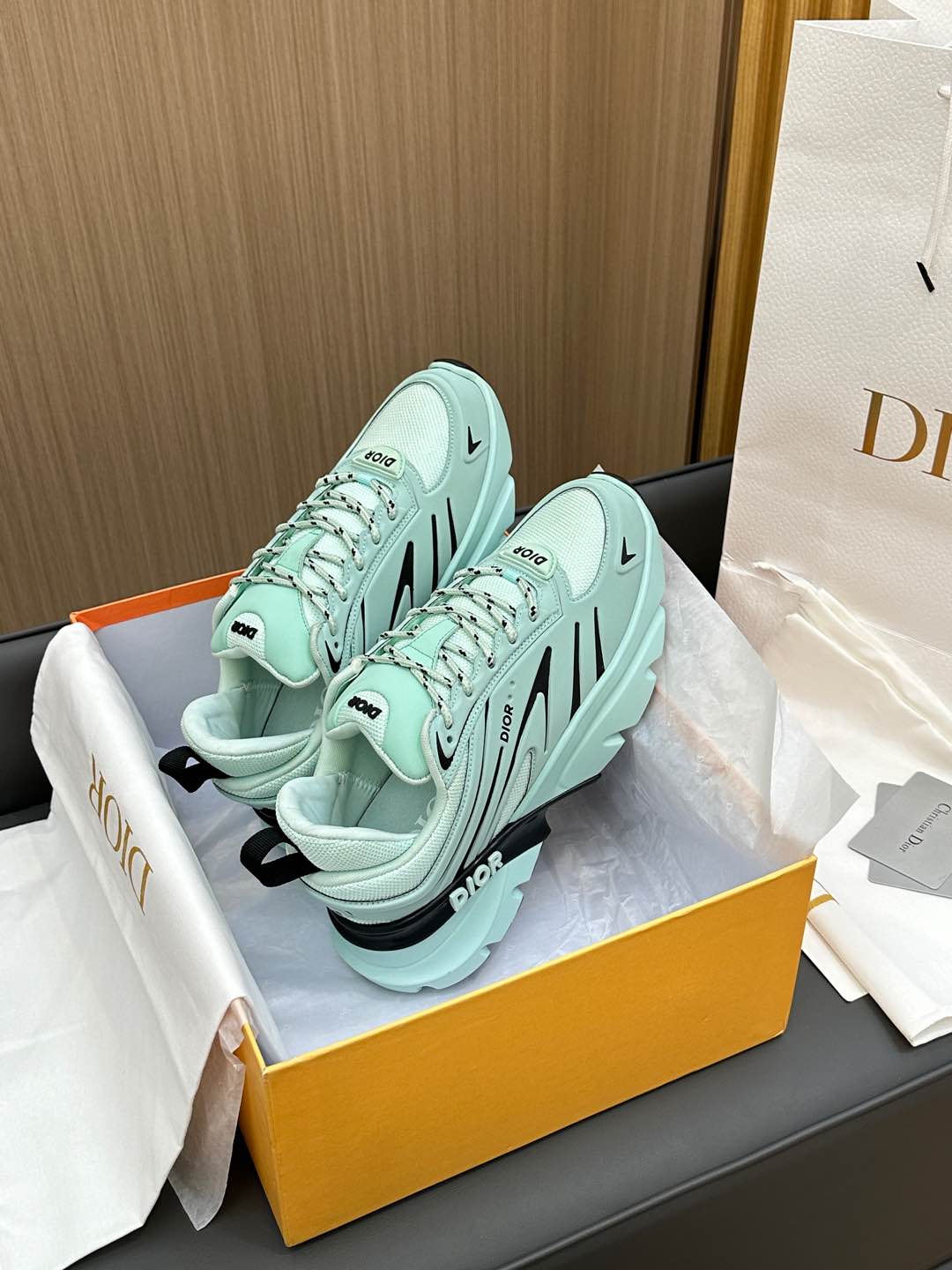 B44 BLADE SNEAKER AQUAMARINE BLUE TECHNICAL MESH AND TECHNICAL FABRIC