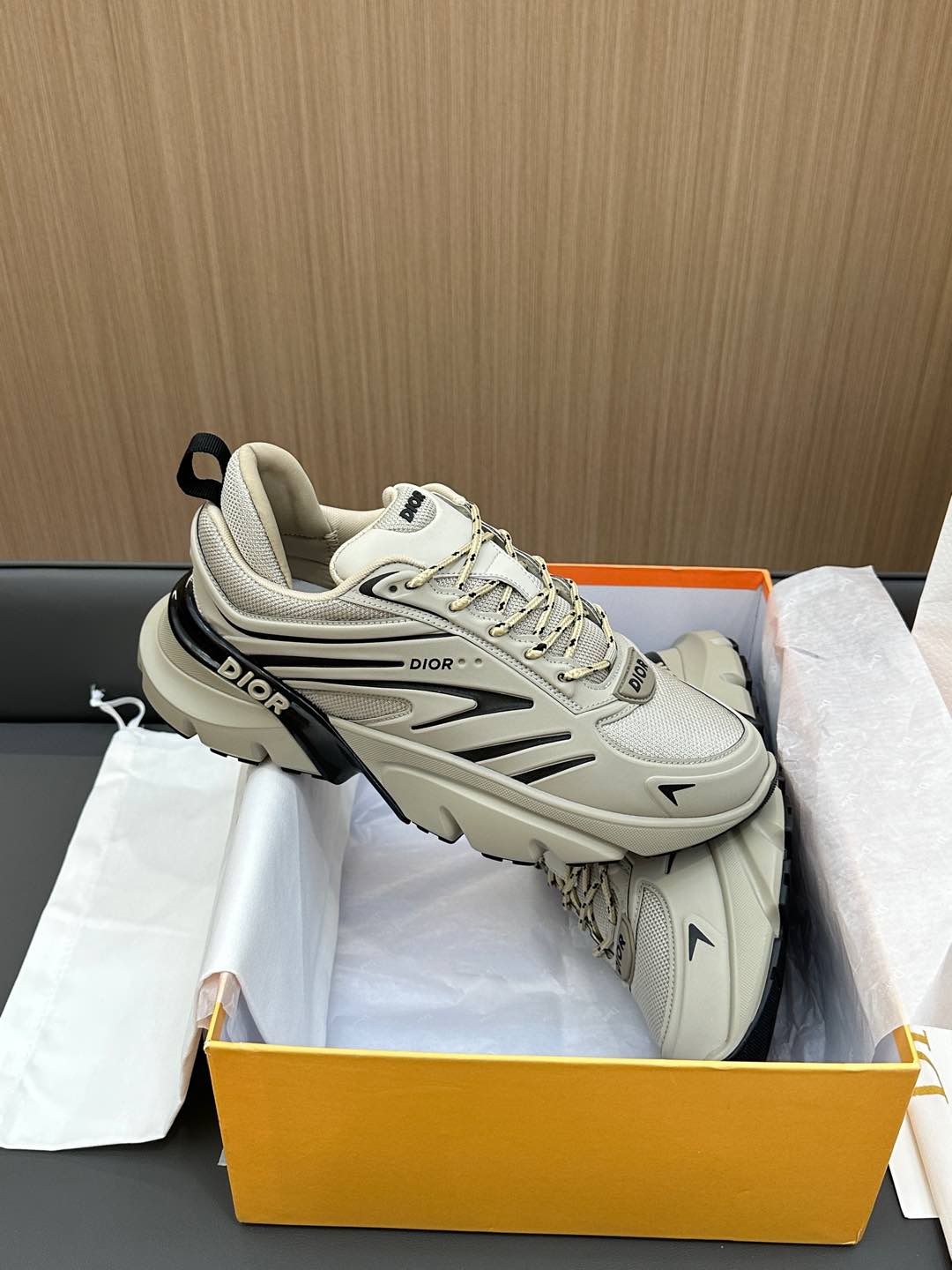 B44 BLADE SNEAKER PASTEL GRAY TECHNICAL MESH AND TECHNICAL FABRIC