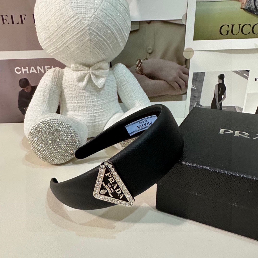 BLACK CALFSKIN HAIRBAND 154897