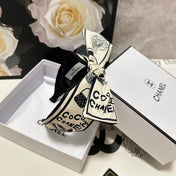 BLACK MIX WHITE SILK HEADBAND 168590