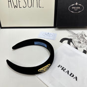 THICK HEADBAND IN BLACK VELVET 299364