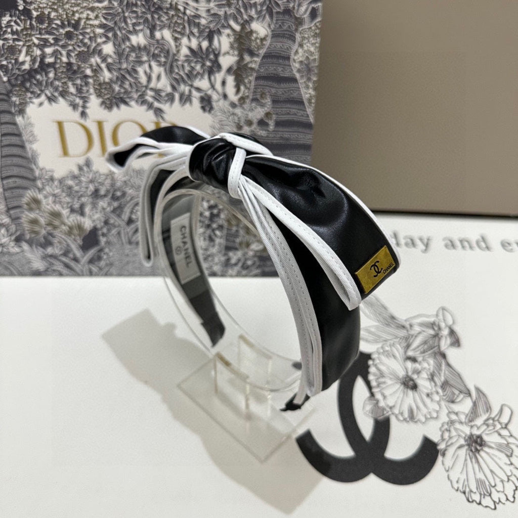 BLACK MIX WHITE SILK HAIRBAND 412467