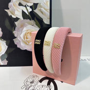 THICK HEADBAND IN BLACK CORDUROY 412476