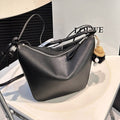 LOE LUNA HOBO 17 BAG IN BLACK CALFSKIN