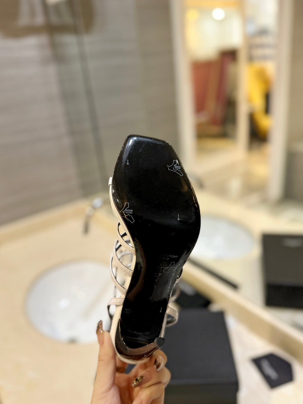 SL JERRY HEELED SANDALS WHITE SATIN