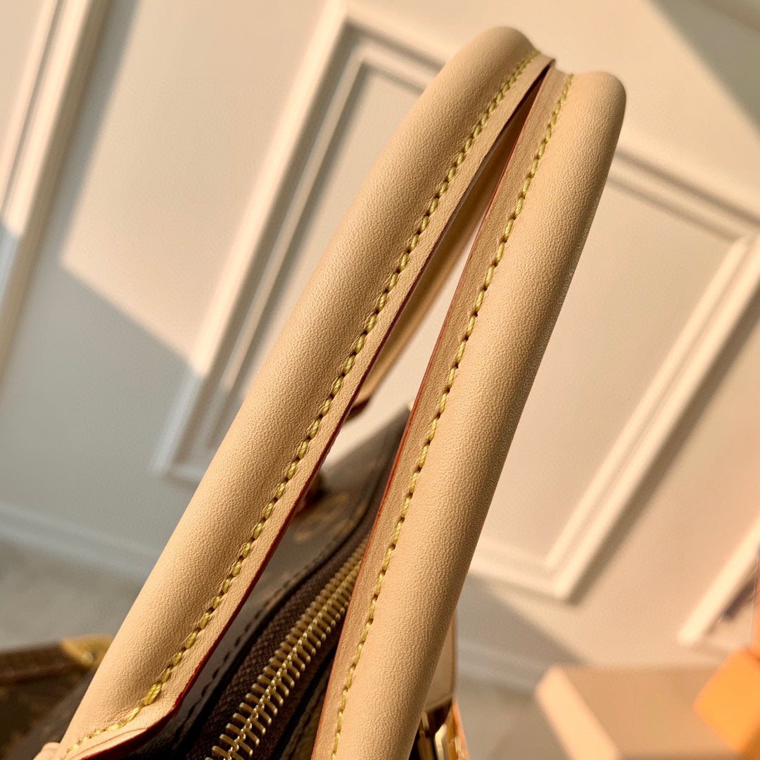 BOÉTIE PM TOTE 31.5 IN BROWN MONOGRAM COATED CANVAS AND CALFSKIN