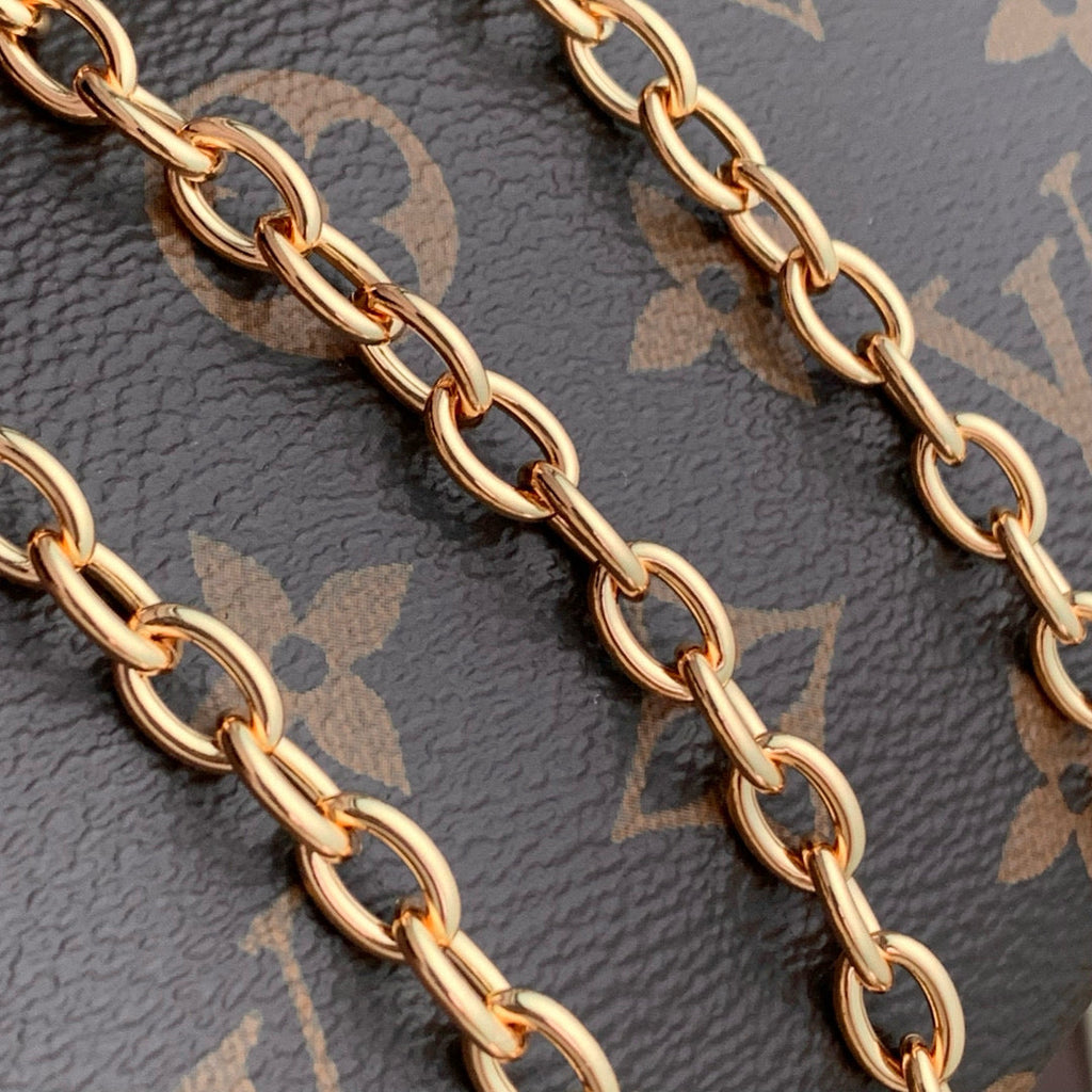 POCHETTE CAMILLE BAG 20 IN BROWN MONOGRAM COATED CANVAS