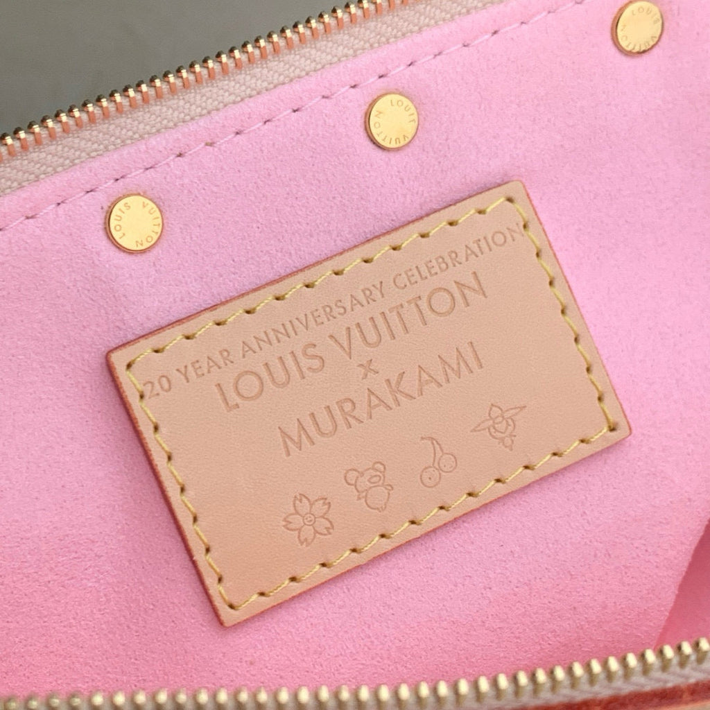 POCHETTE ACCESSOIRES BAG 22 IN SAKURA BROWN MONOGRAM COATED CANVAS