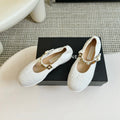 MARY JANE SHOES WHITE WOOL TWEED