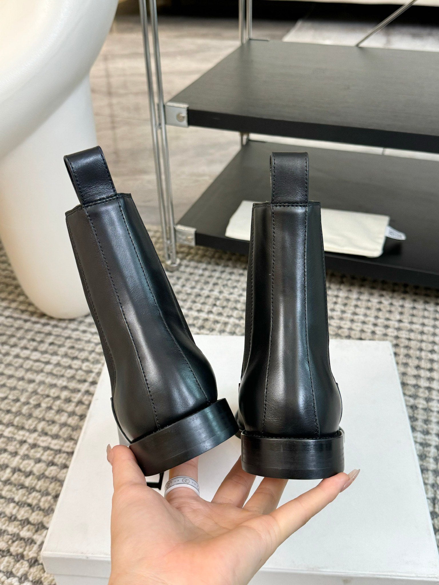 LW CAMPO CHELSEA BOOT BLACK CALFSKIN