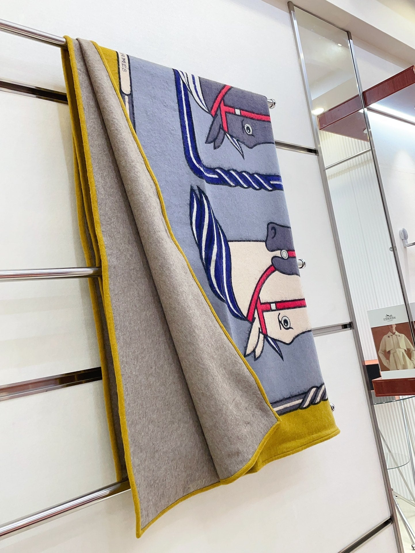 BLANKET 180 CM IN COLORFUL LAMBSWOOL AND CASHMERE 256061