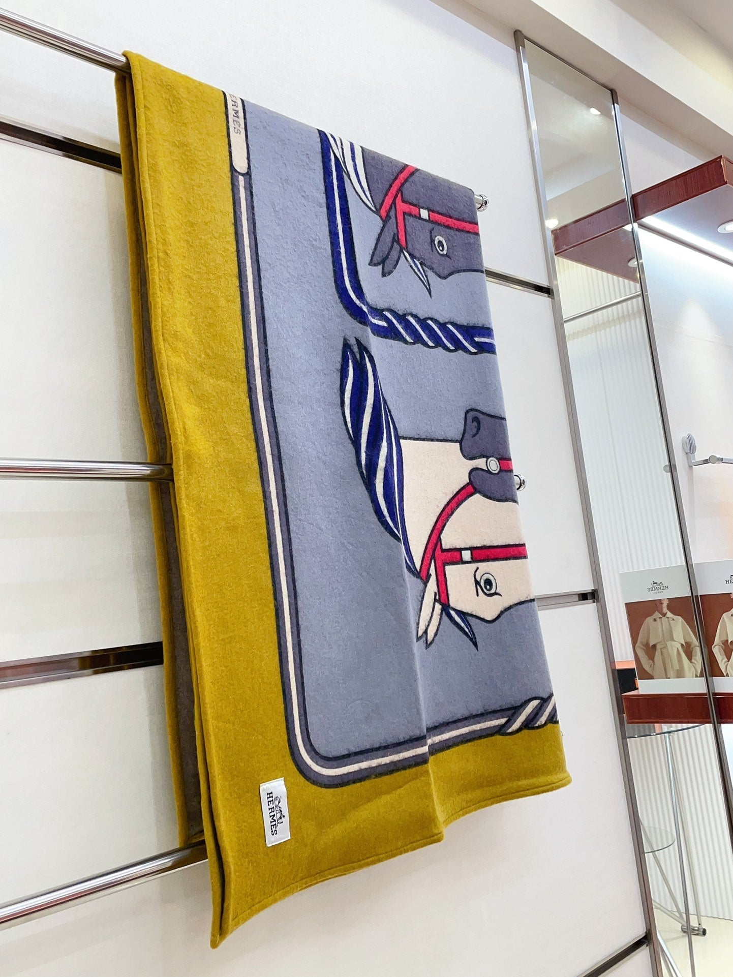 BLANKET 180 CM IN COLORFUL LAMBSWOOL AND CASHMERE 256061