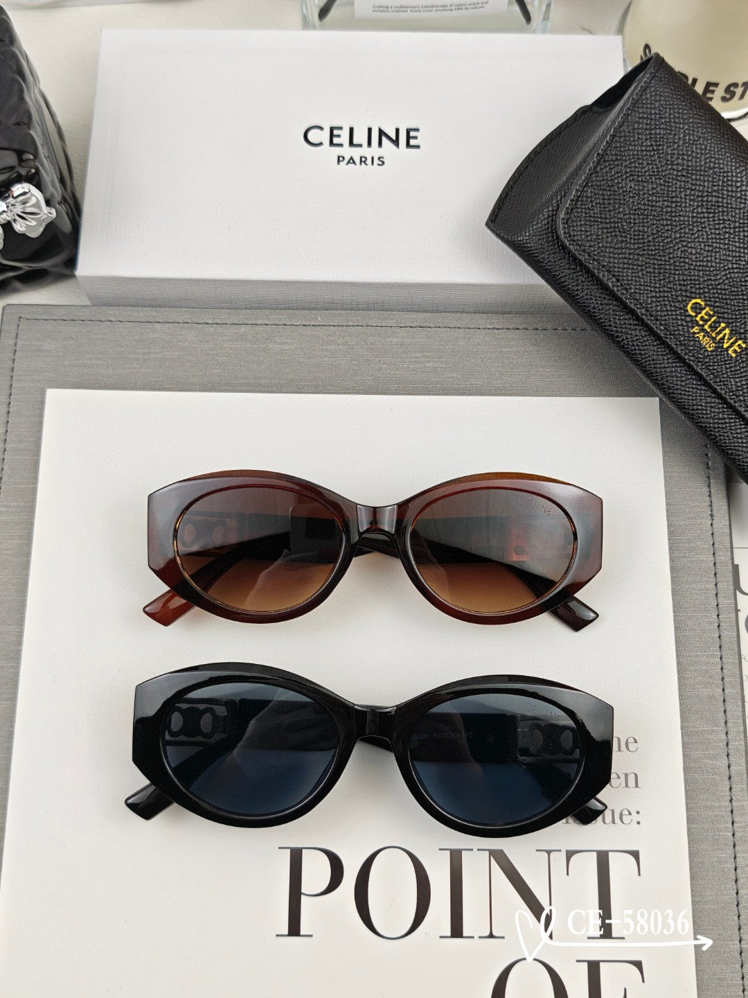 TRIOMPHE SUNGLASSES 58036 IN ACETATE