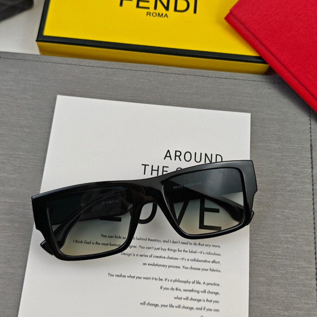 ROMA RECTANGULAR FRAME SUNGLASSES 69103 IN ACETATE