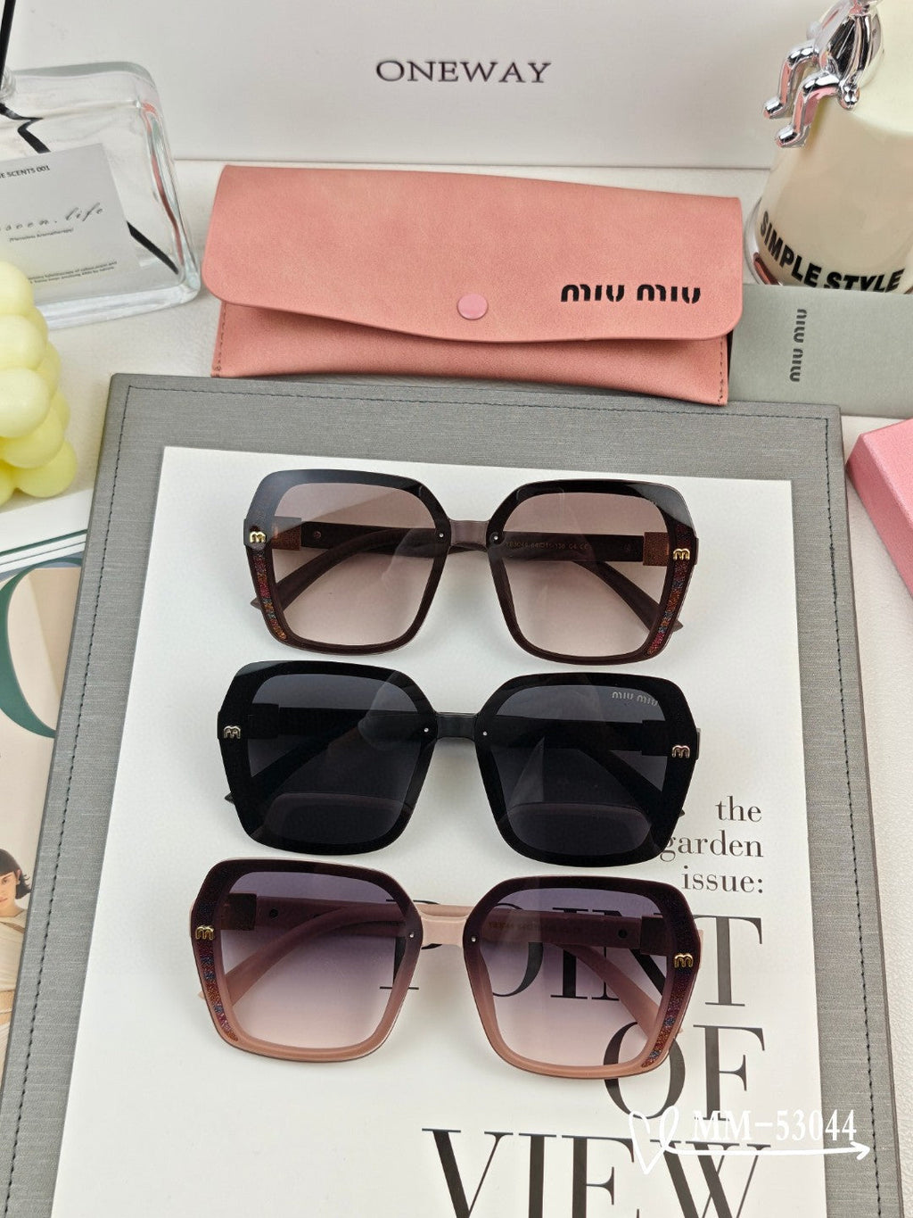 RUNWAY SQUARE SUNGLASSES 53044 IN ACETATE