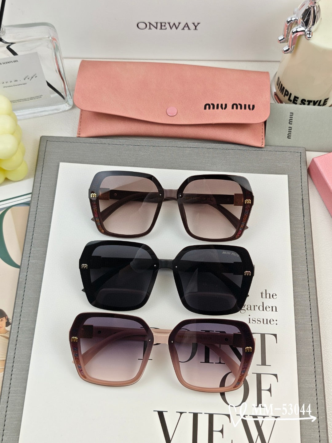 RUNWAY SQUARE SUNGLASSES 53044 IN ACETATE