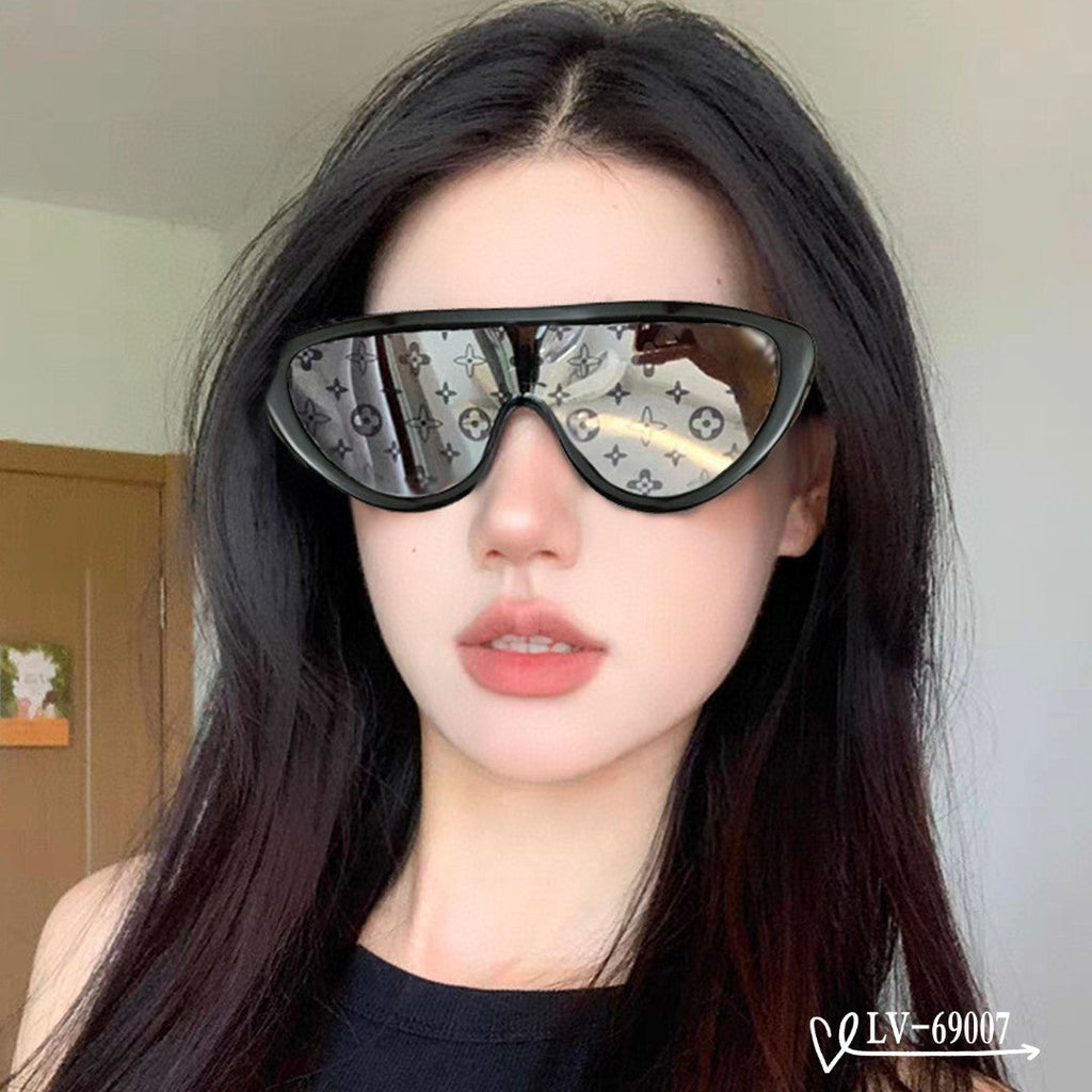 SPLIT CAT EYE SUNGLASSES 69007 IN ACETATE