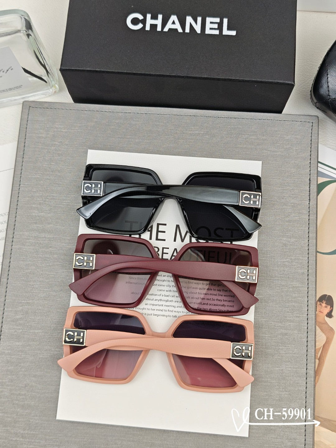 SQUARE SUNGLASSES 59901 IN ACETATE