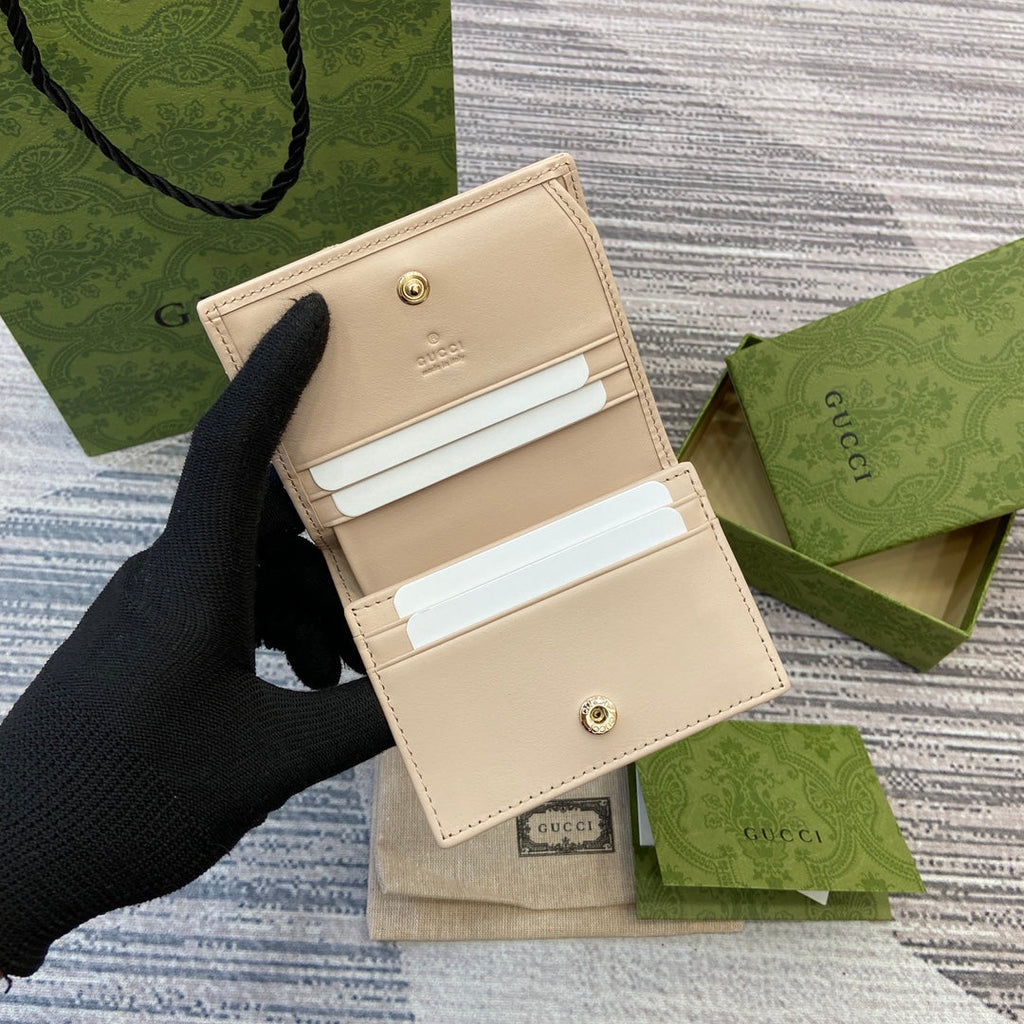 MARMONT CARD CASE 11 IN BEIGE CALFSKIN