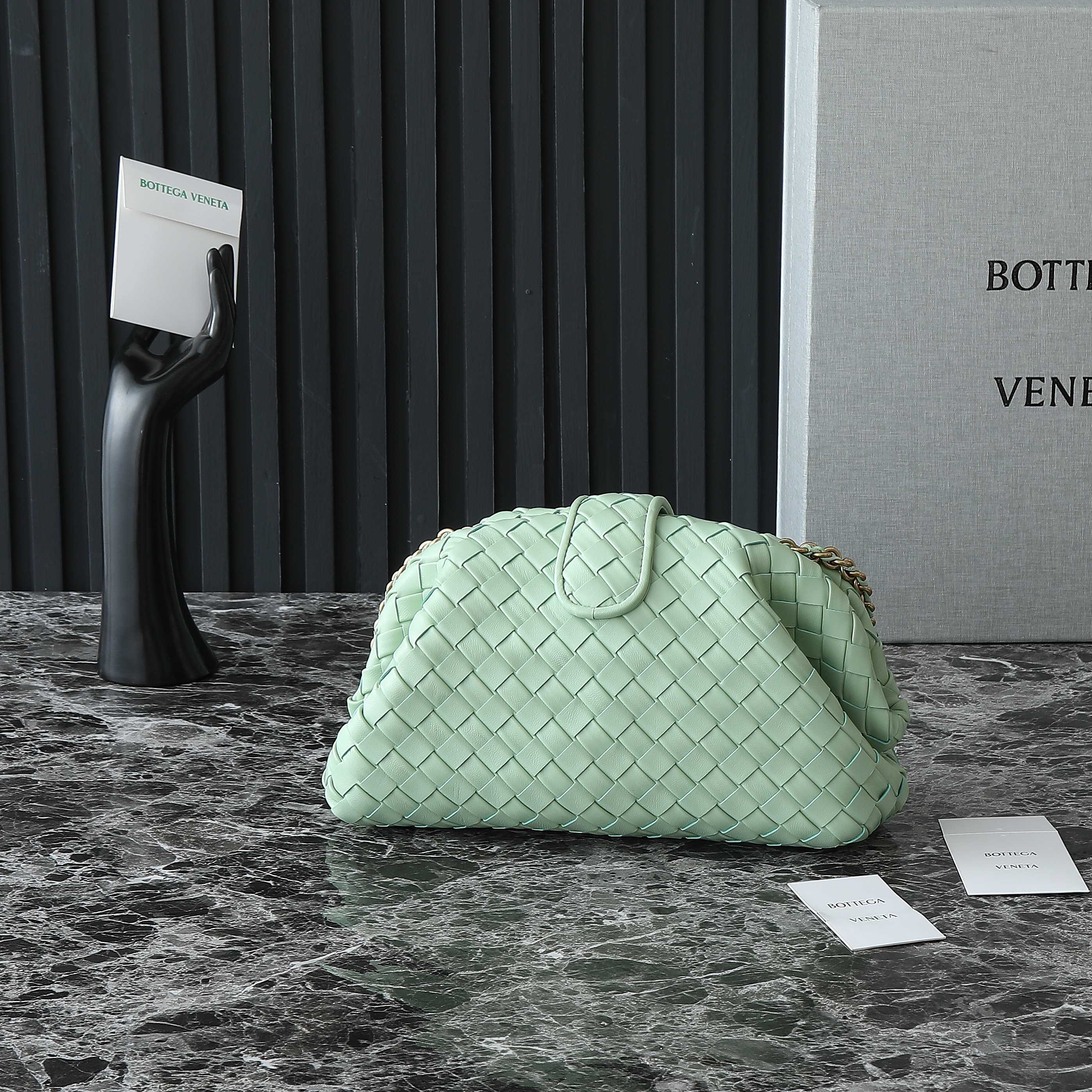 Teen Lauren 1980 With Chain 31.5 Light Green Leather Ghw