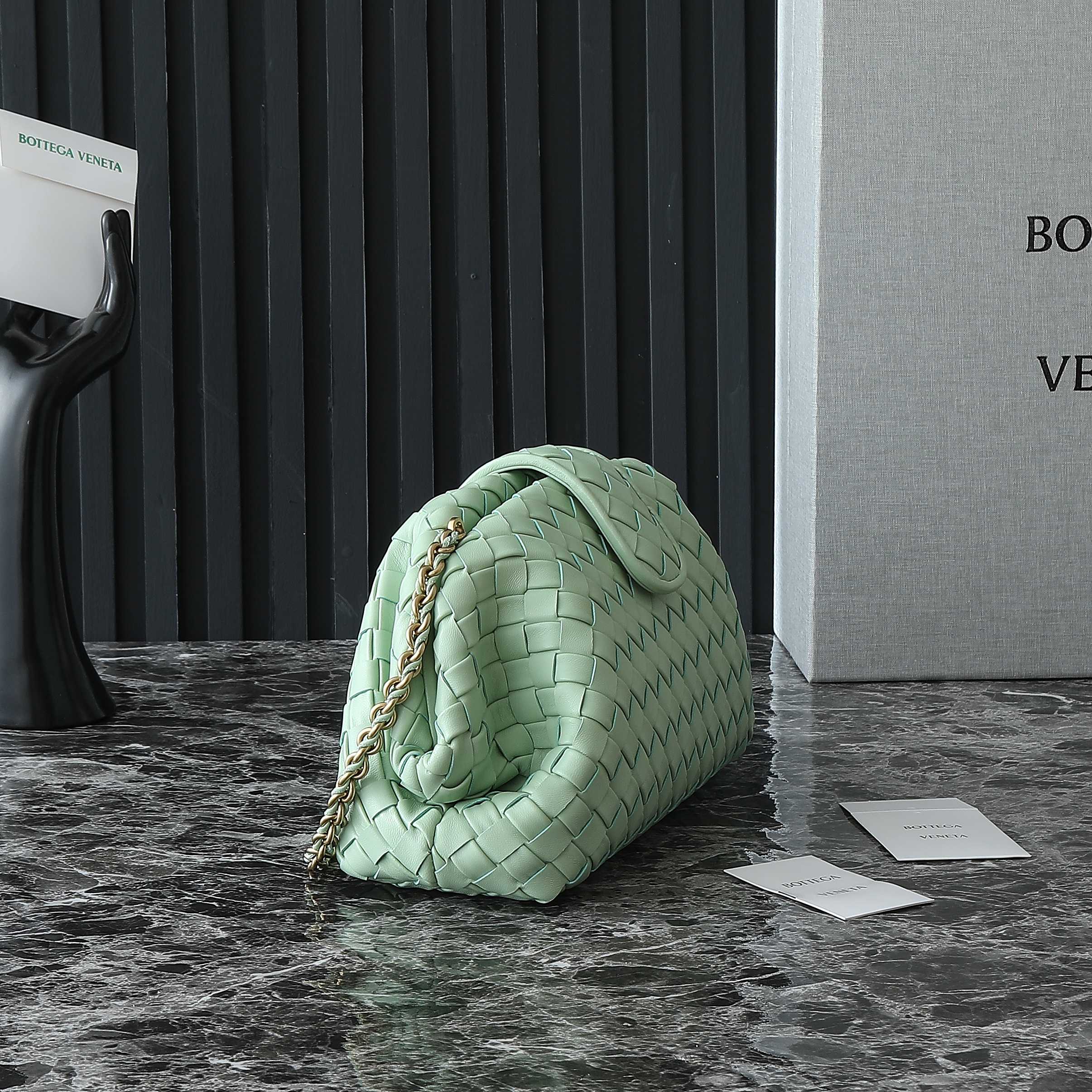 Teen Lauren 1980 With Chain 31.5 Light Green Leather Ghw