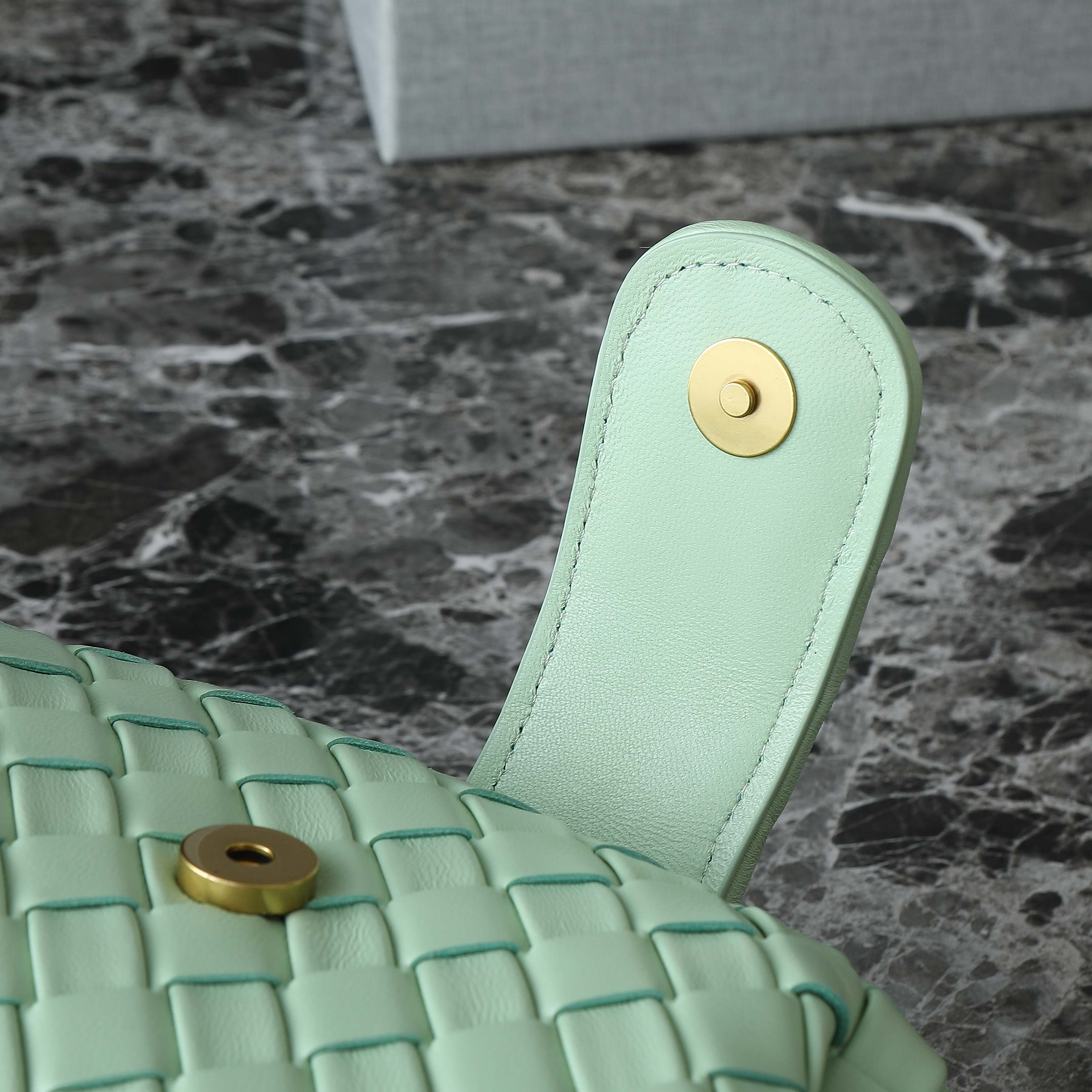 Teen Lauren 1980 With Chain 31.5 Light Green Leather Ghw