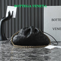 BOTTEGA VENETA 25S DUSTBAG NOTTE 33 IN BLACK CALFSKIN GOLD HARDWARE