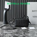 BOTTEGA VENETA KNOT CROSSBODY BAG 17 IN BLACK CALFSKIN