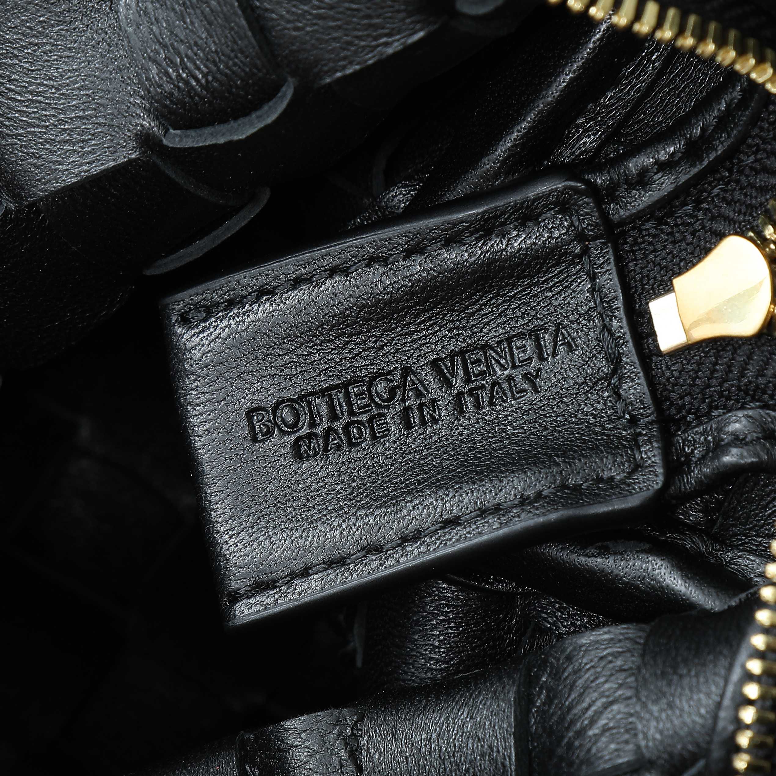 BOTTEGA VENETA KNOT CROSSBODY BAG 17 IN BLACK CALFSKIN