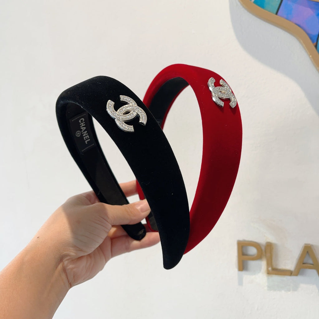 CHERRY RED VELVET HAIRBAND 414441