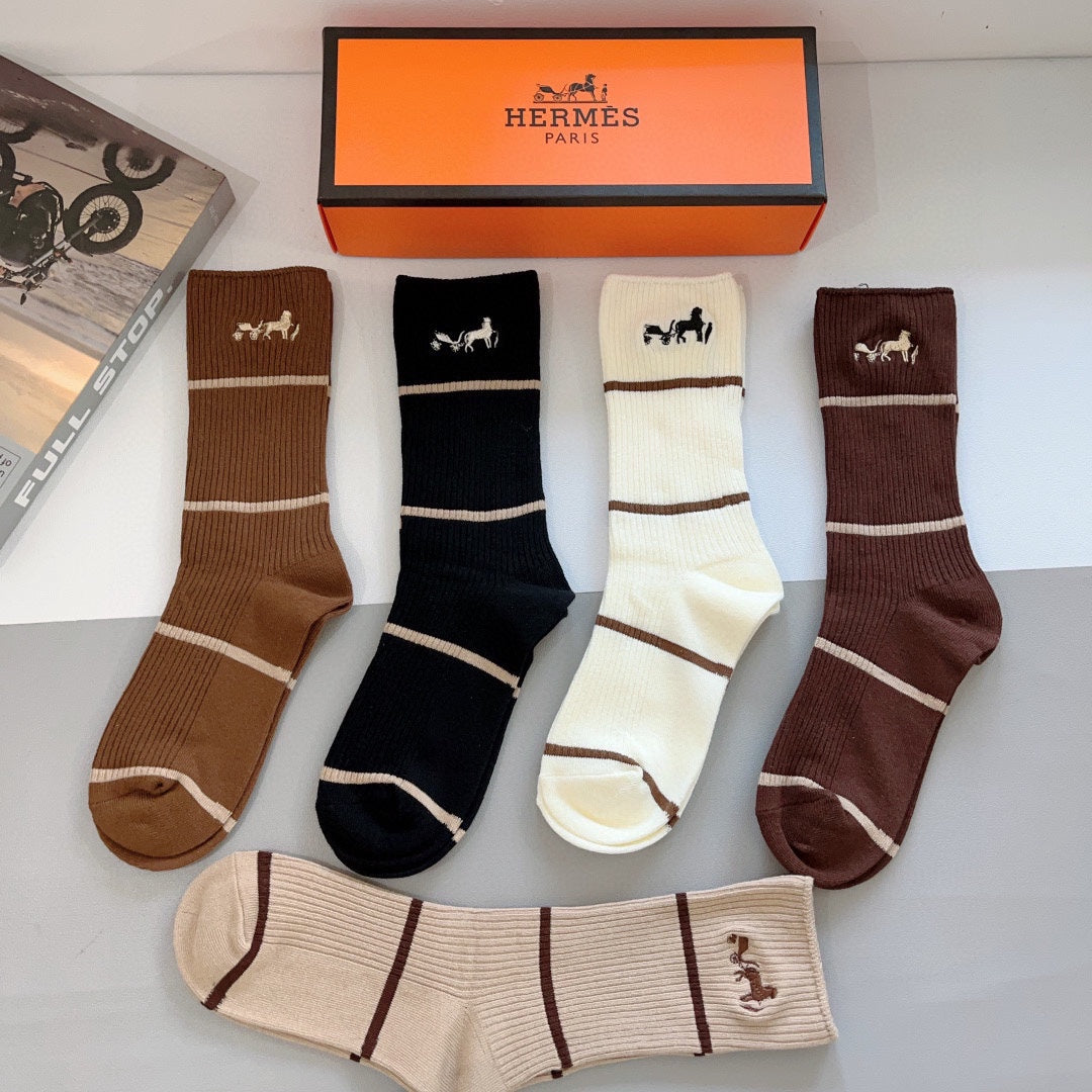 KNEE-HIGH SOCKS 419067 (1 BOX)