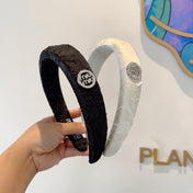 THICK HEADBAND IN BLACK FABRIC 432779