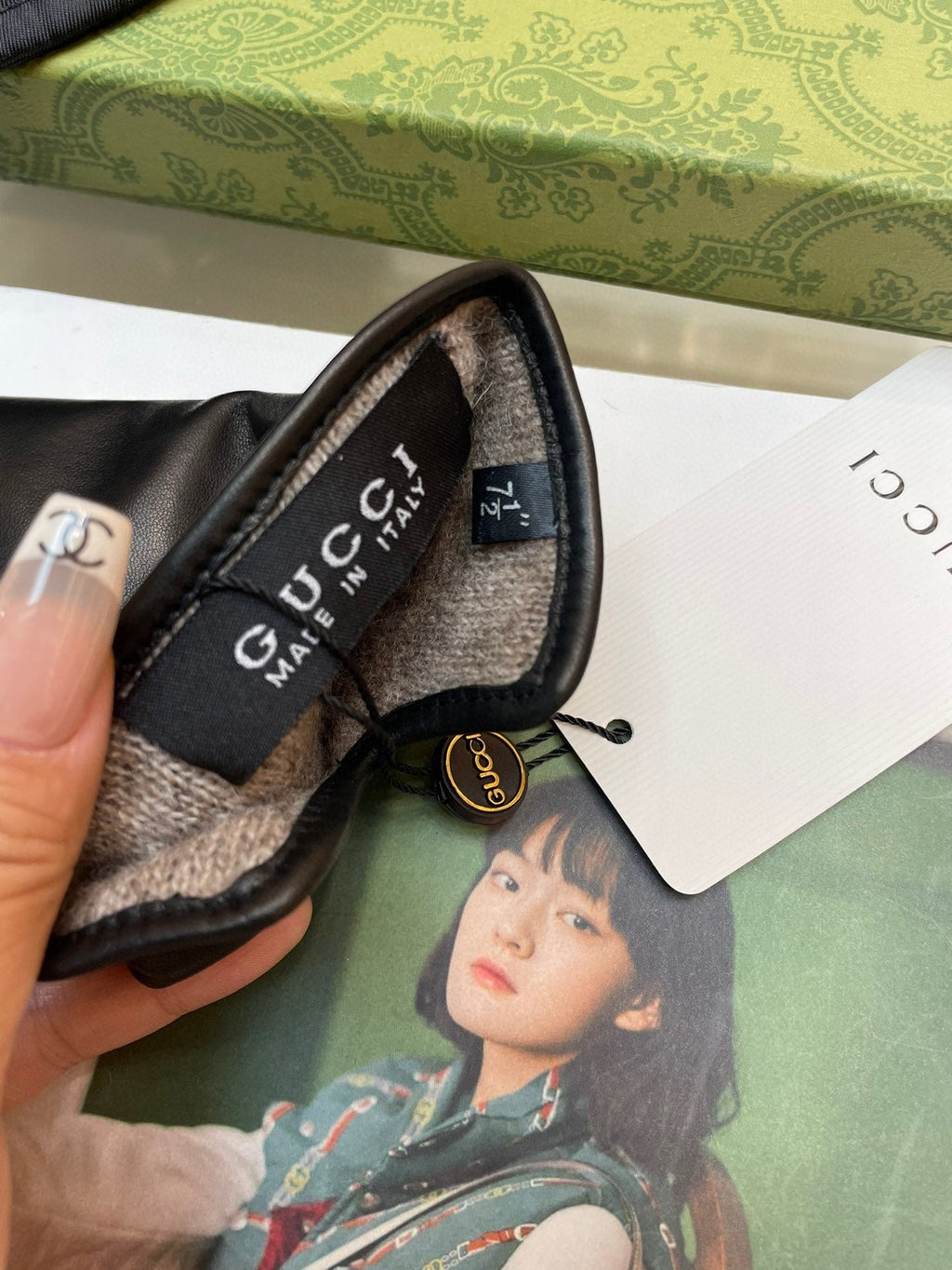 GLOVES IN BLACK SHEEPSKIN WITH CASHMERE LINING 432595