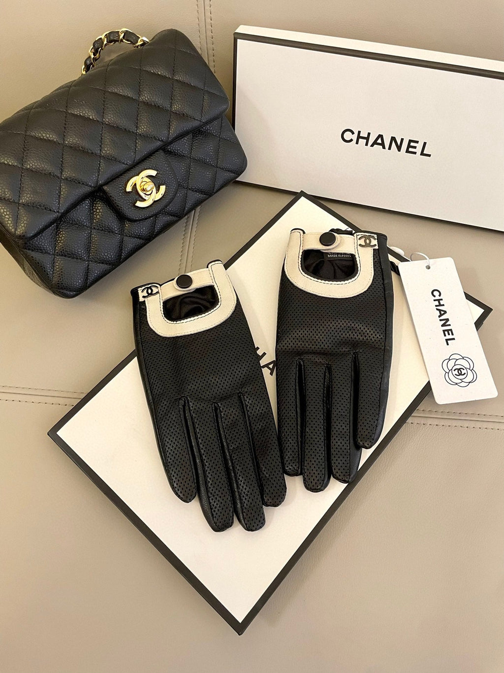 CC GLOVES IN BLACK SHEEPSKIN 463848