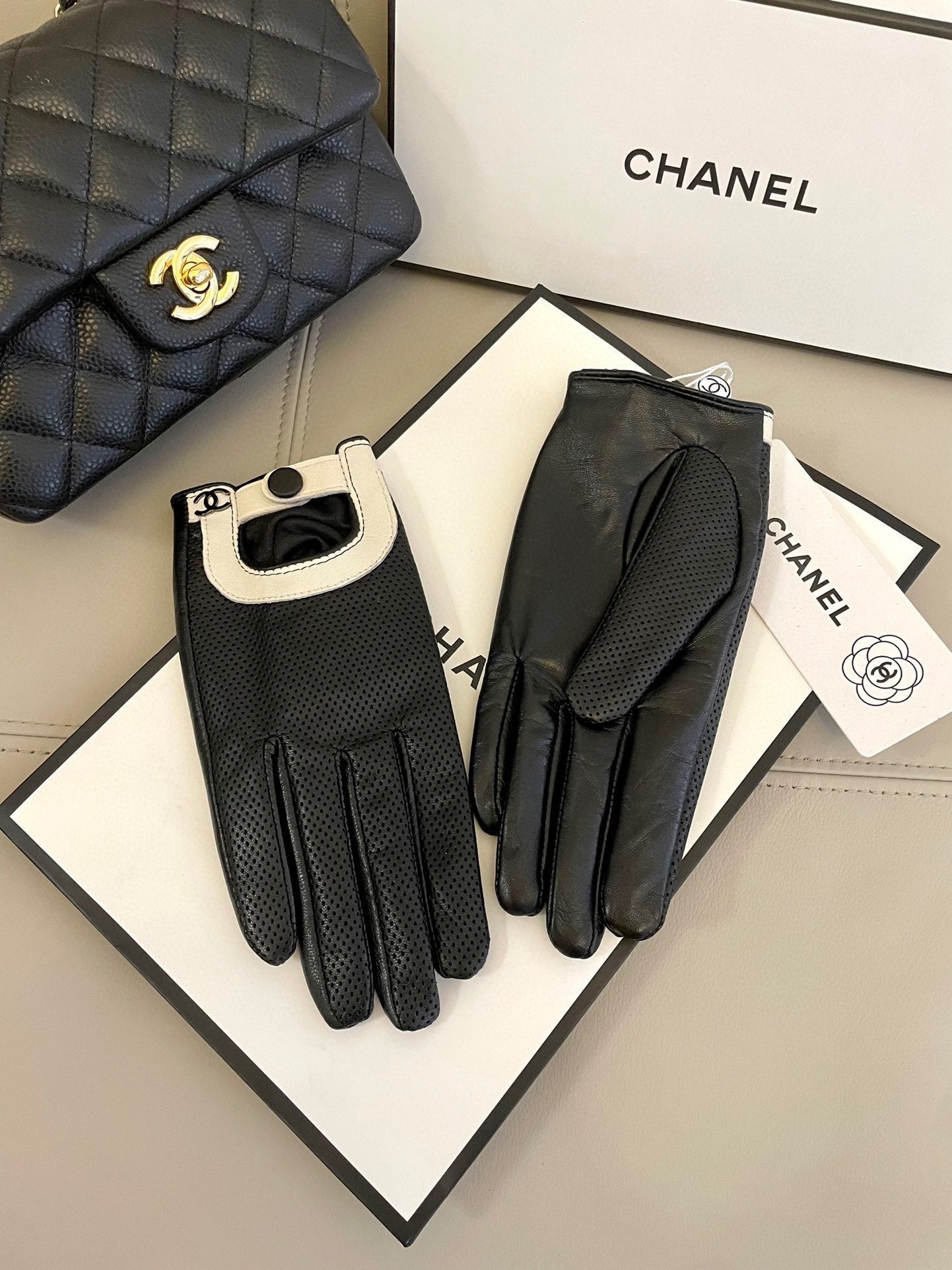 CC GLOVES IN BLACK SHEEPSKIN 463848