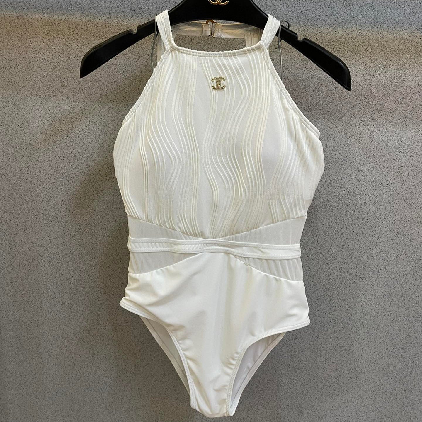 CC BIKINI SWIMSUIT SET IN WHITE 573555