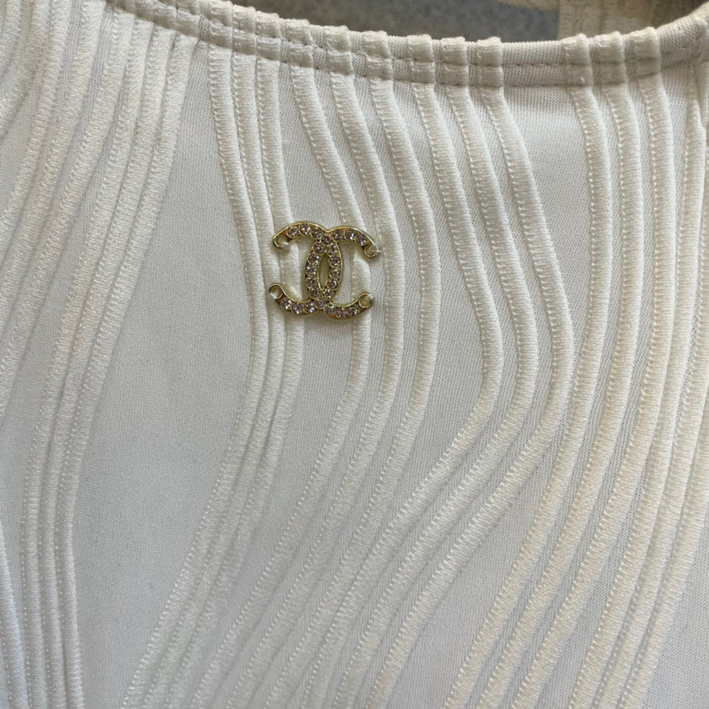 CC BIKINI SWIMSUIT SET IN WHITE 573555