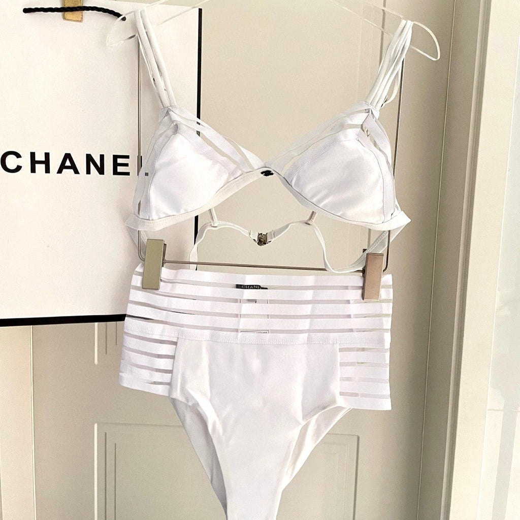 CC BIKINI SWIMSUIT SET IN WHITE 608920