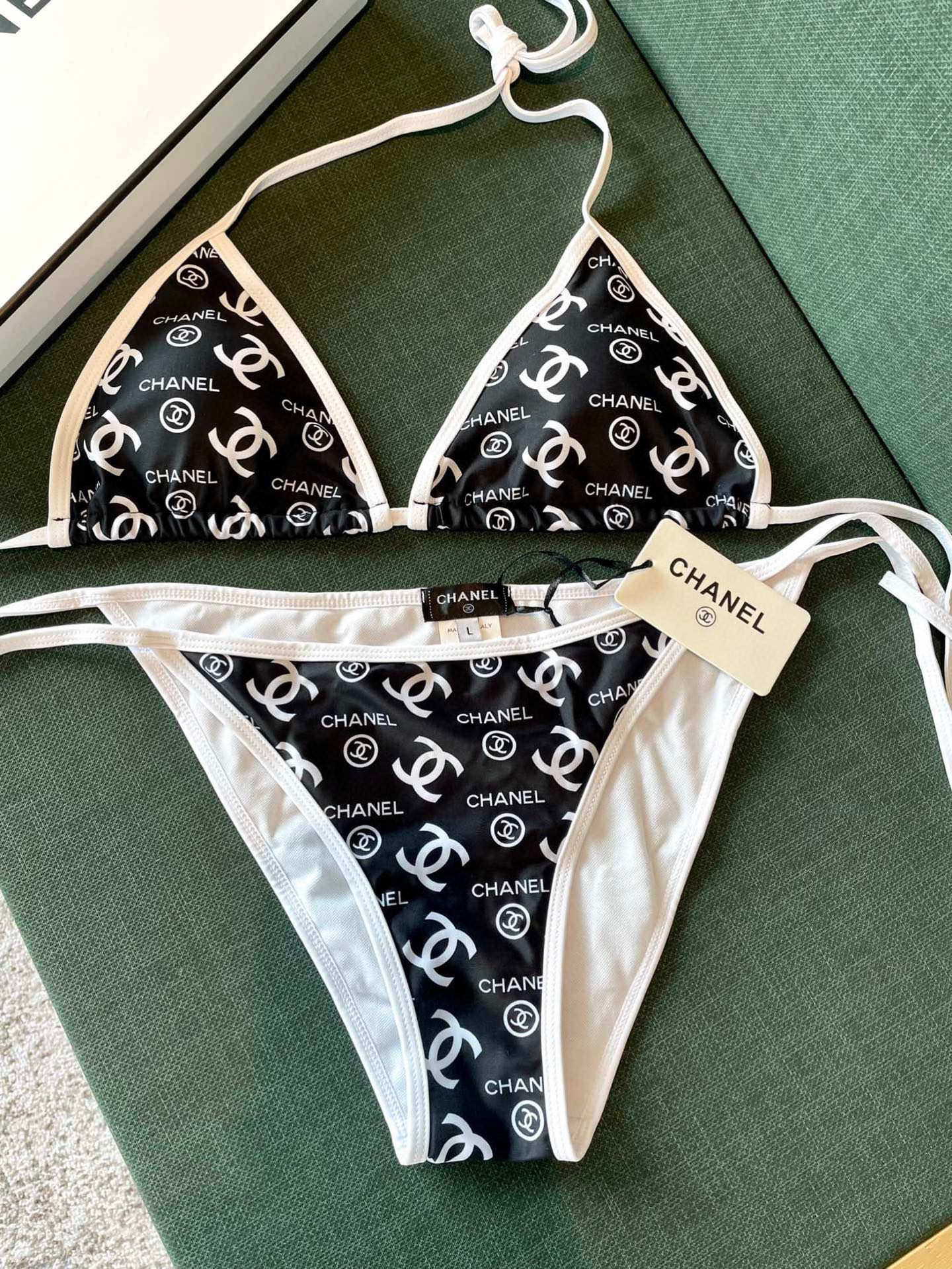 BIKINI SWIMSUIT IN BLACK AND WHITE AND PRINTED 627825