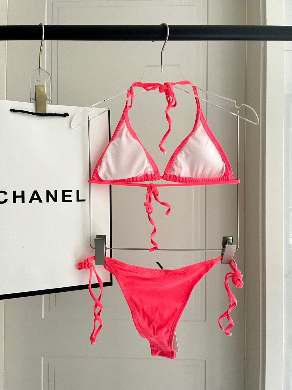 CC BIKINI SWIMSUIT SET IN PINK 627833