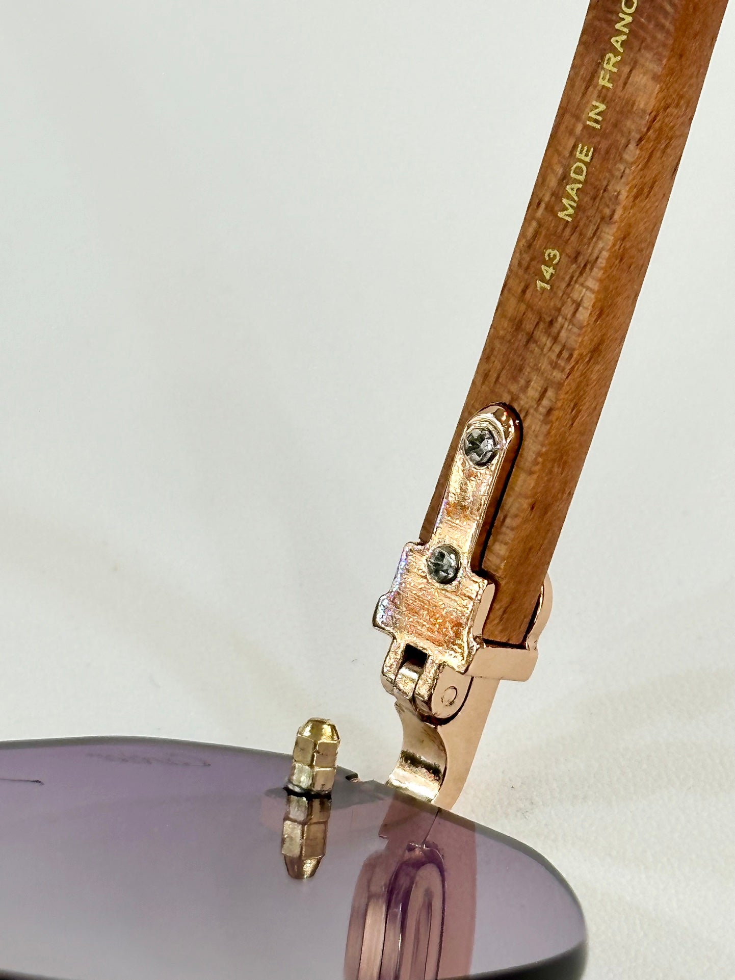 PREMIÈRE GEOMETRIC FRAME SUNGLASSES CT0621S IN METAL AND WOODEN