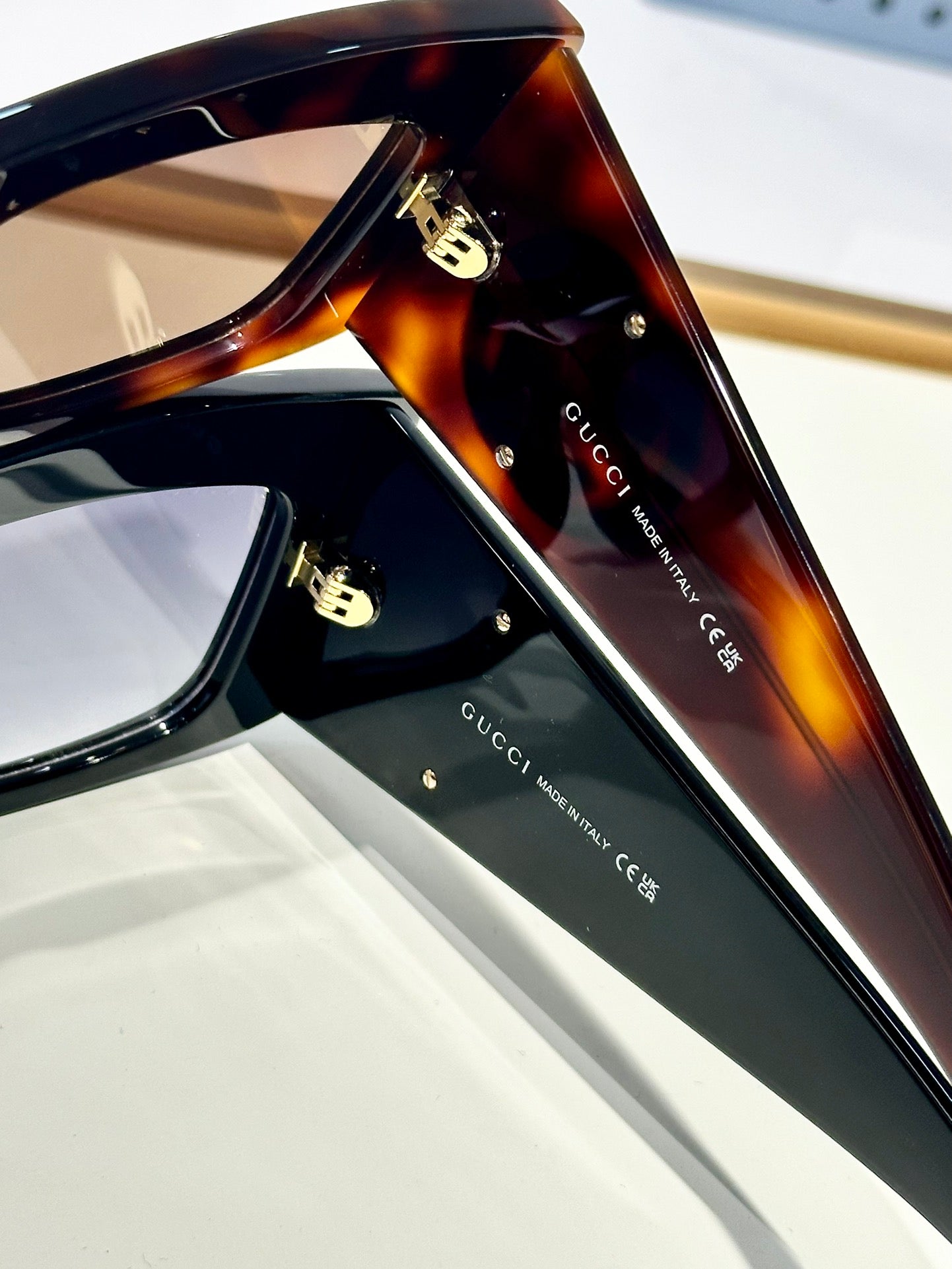 RECTANGULAR FRAME SUNGLASSES GG1842S IN ACETATE