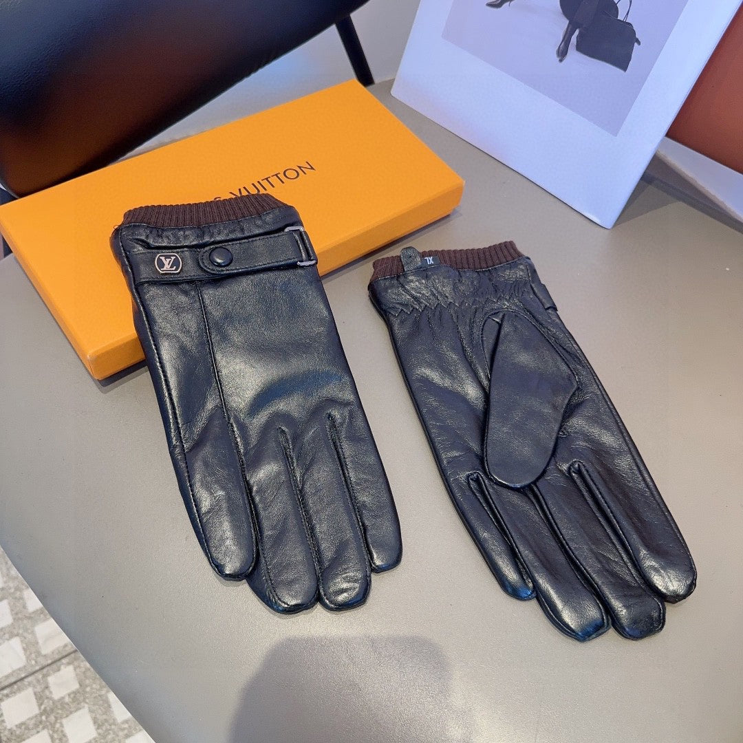 LV GLOVES IN BLACK LAMBSKIN 467997