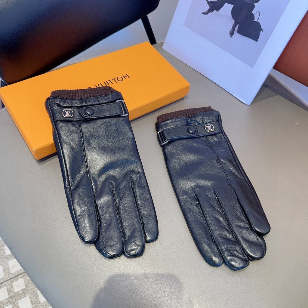 LV GLOVES IN BLACK LAMBSKIN 467997