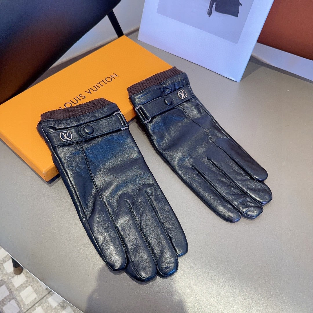 LV GLOVES IN BLACK LAMBSKIN 467997