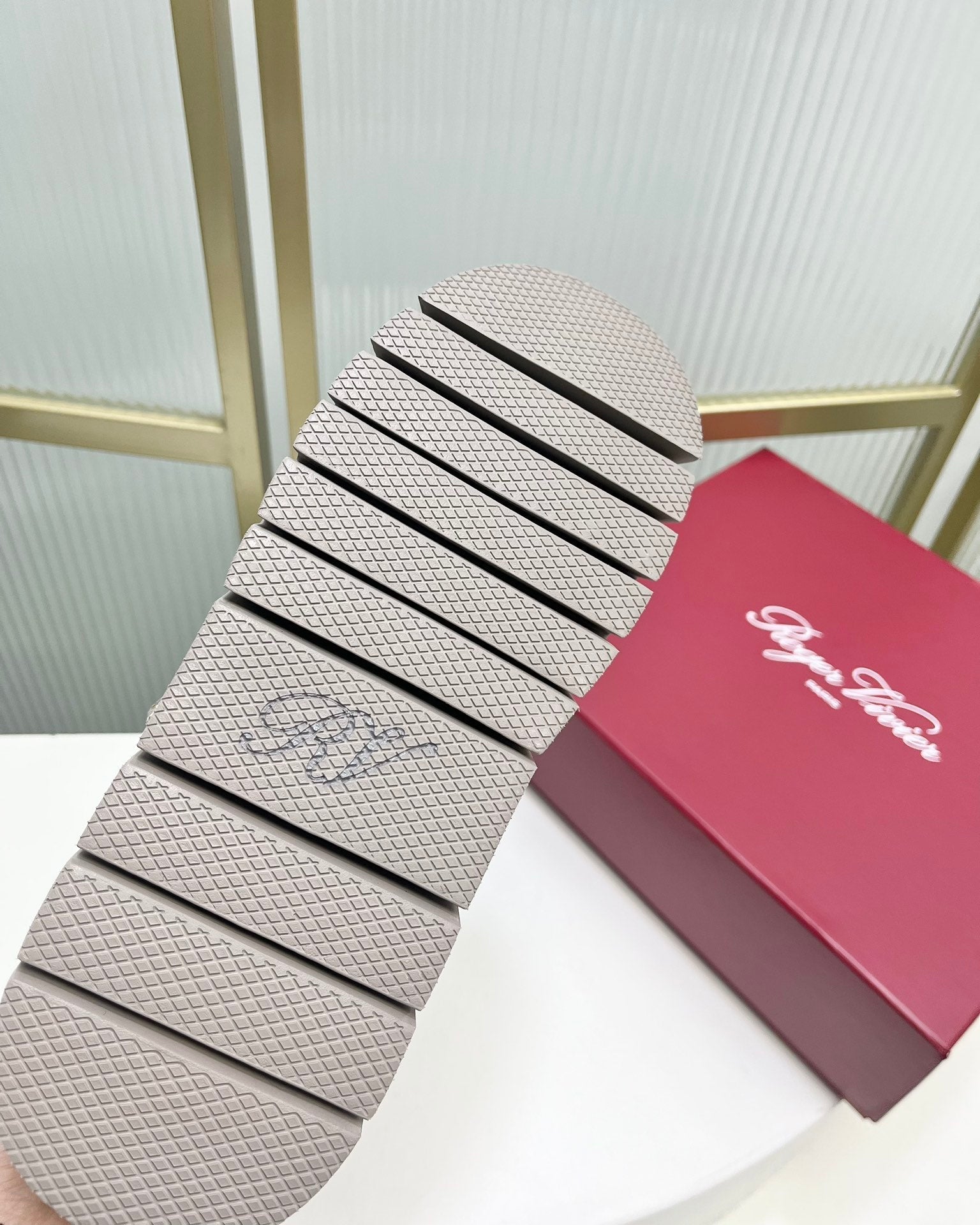 VIV’ WINTER FUR STRASS BUCKLE ANKLE BOOTS IN LIGHT GREY SUEDE