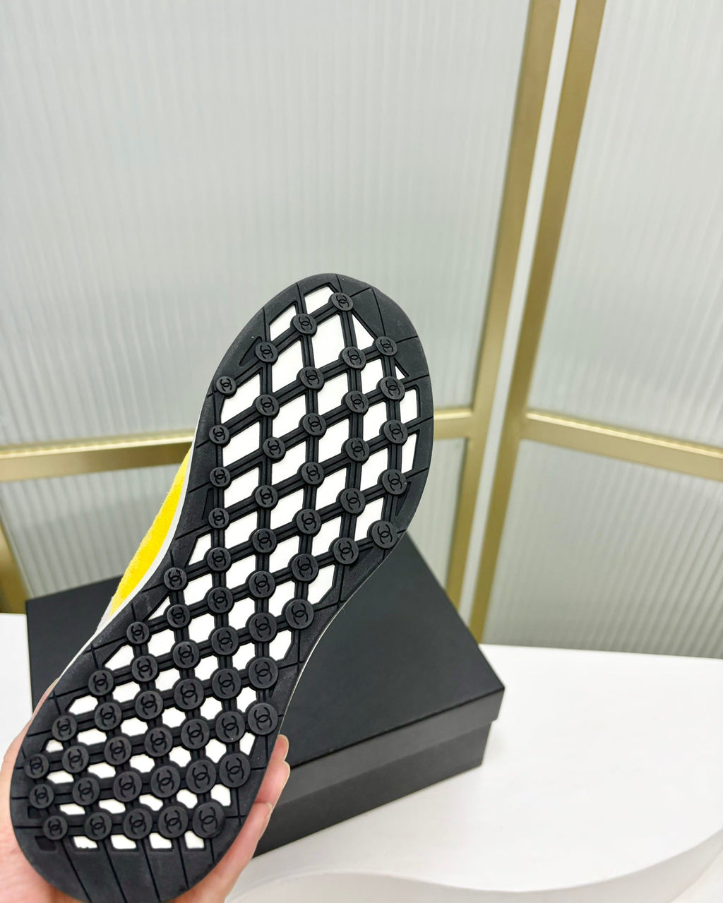 SNEAKER IN LIGHT YELLOW MIX GREY SUEDE