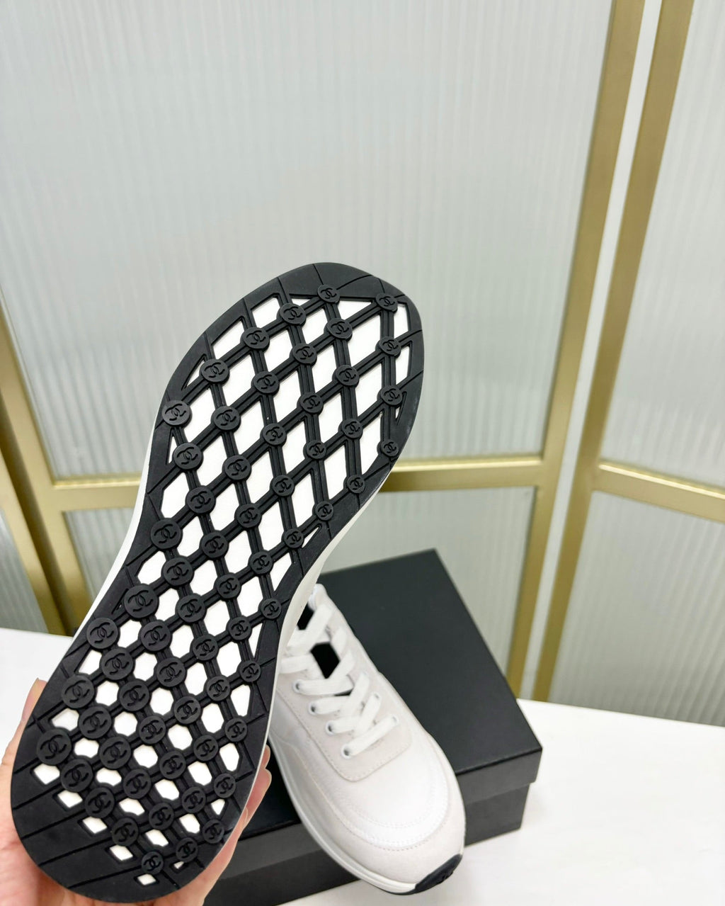 SNEAKER IN WHITE MIX GREY SUEDE