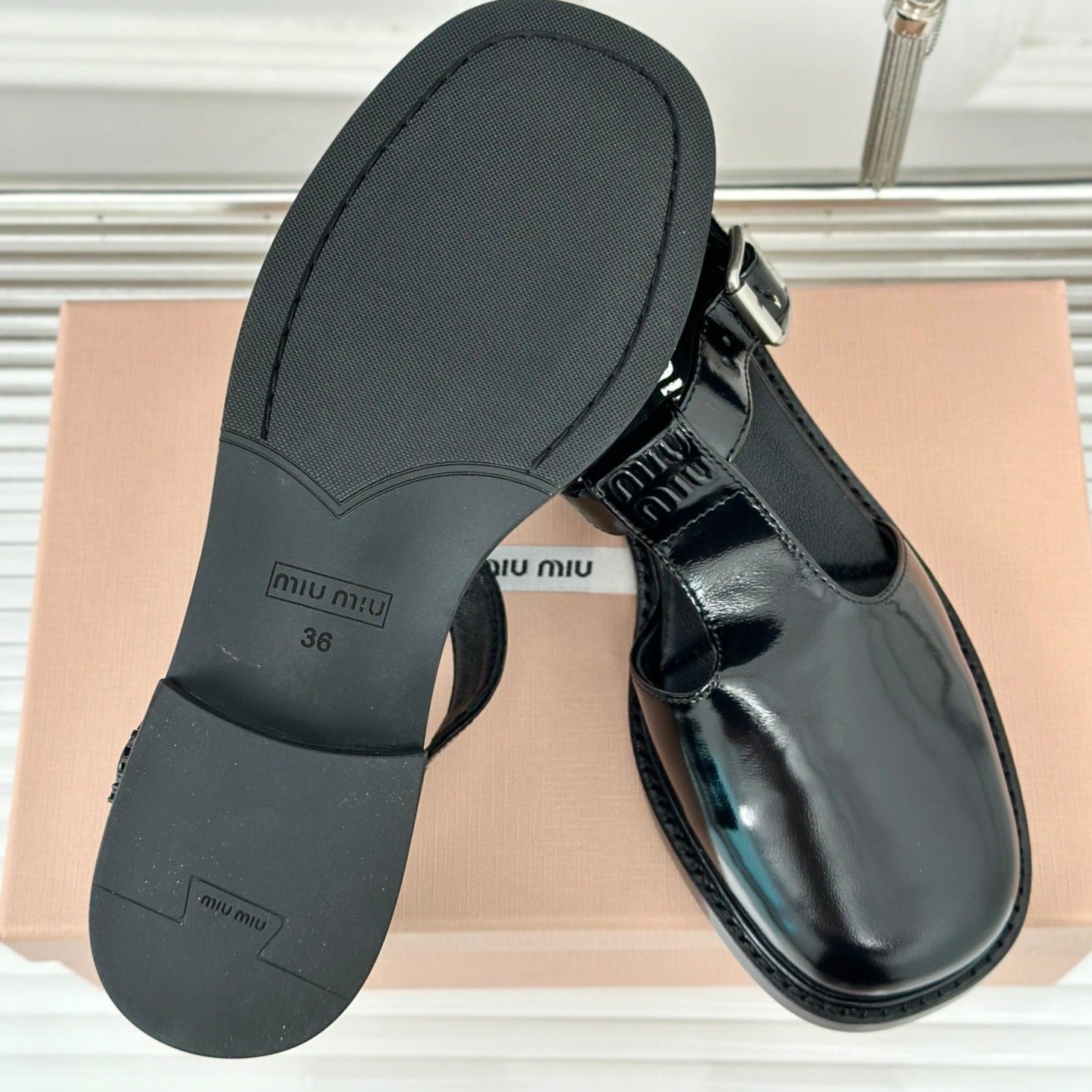Sandal Platform Black Calfskin
