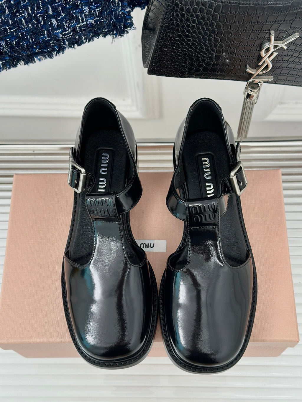 Sandal Platform Black Calfskin